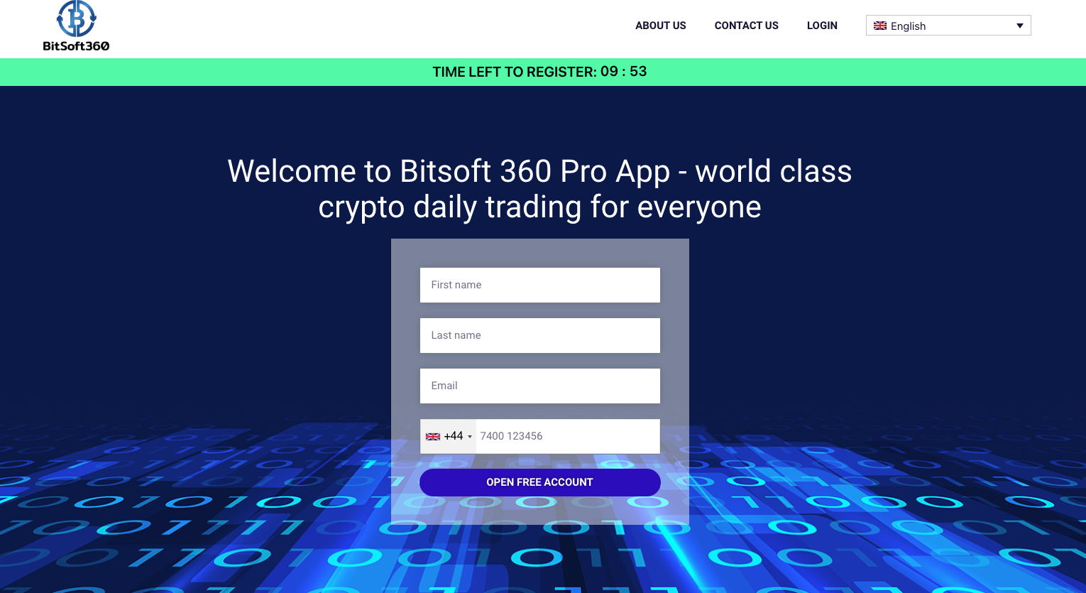 Bitsoft 360 Main page