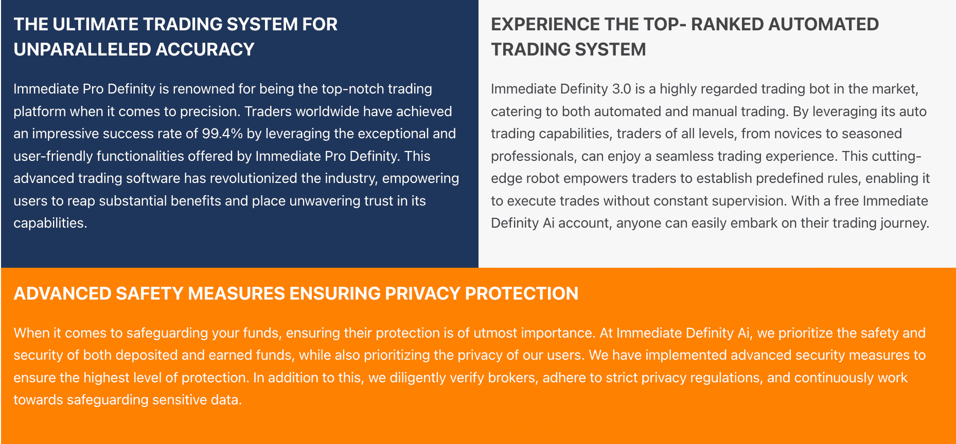 Система Immediate Bot Definity Система Immediate Bot Definity