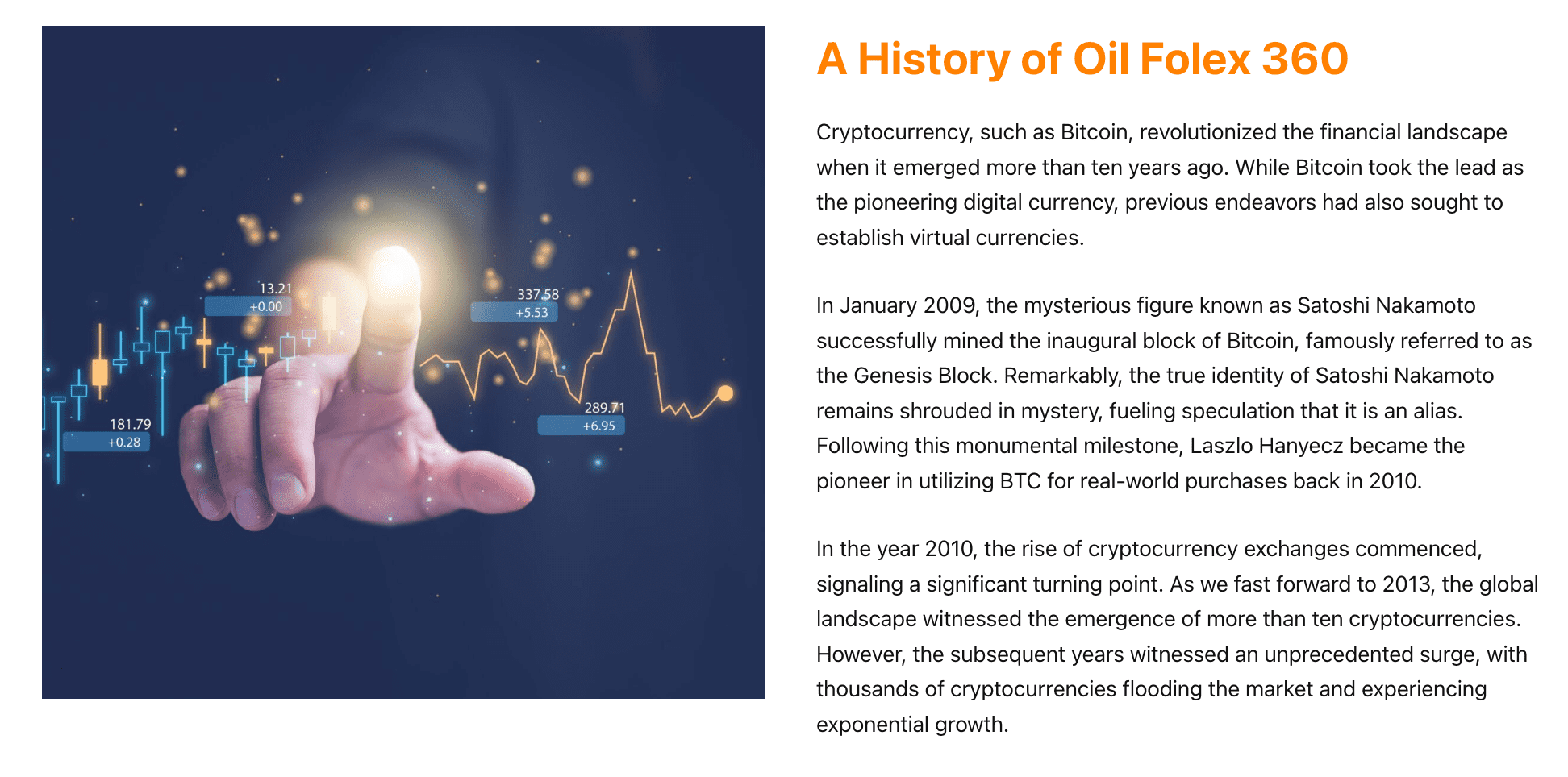 Oil Folex 360 의 역사