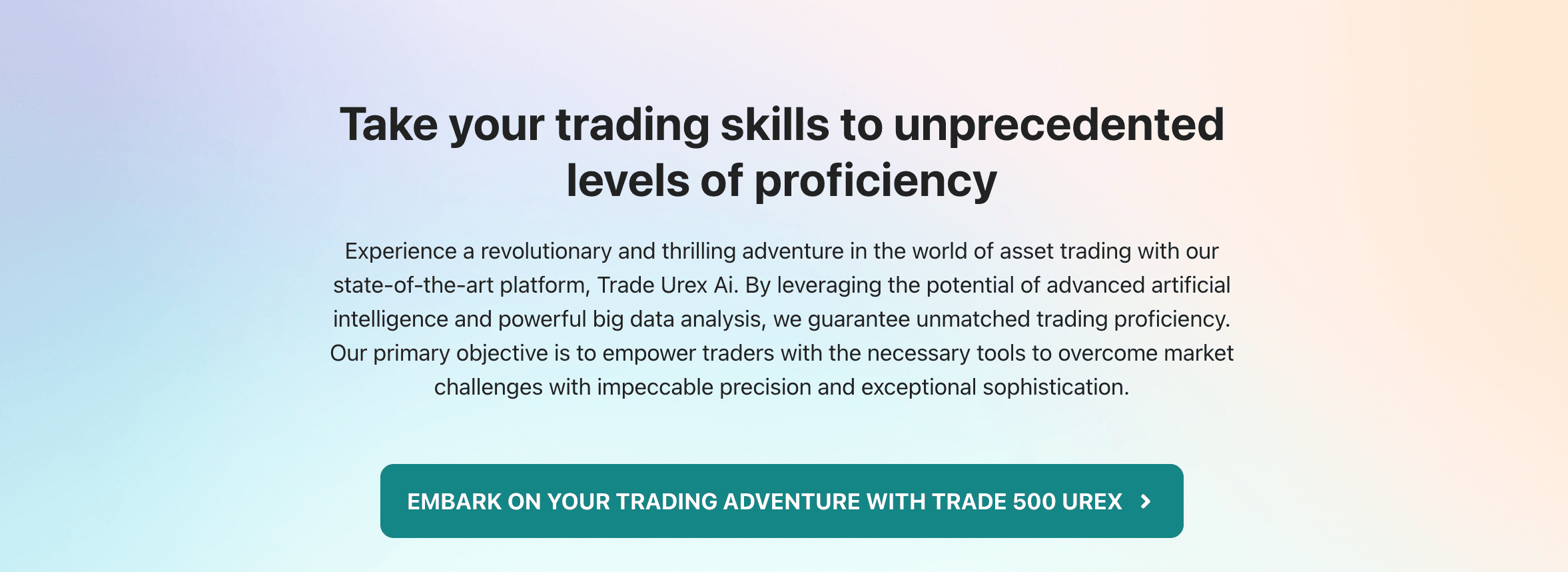 Trade 10.0 Urex (V 1000) handel