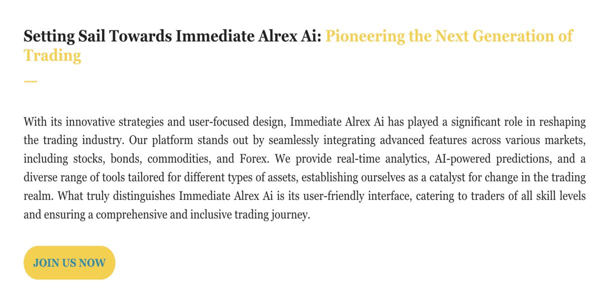 Immediate Alrex 3X & A5 Model ticareti