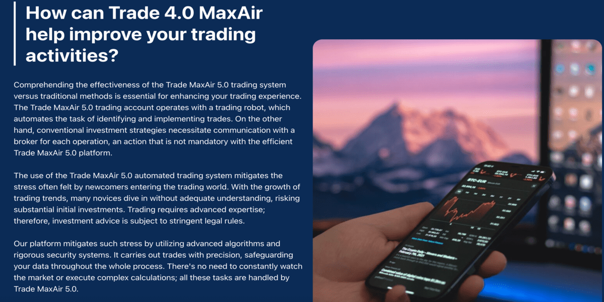 Trade Maxair 600 (2X) Ai 기술
