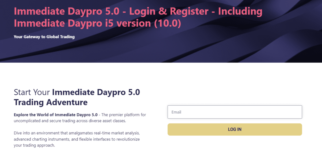Immediate DayPro 1000 (1.1 version) login