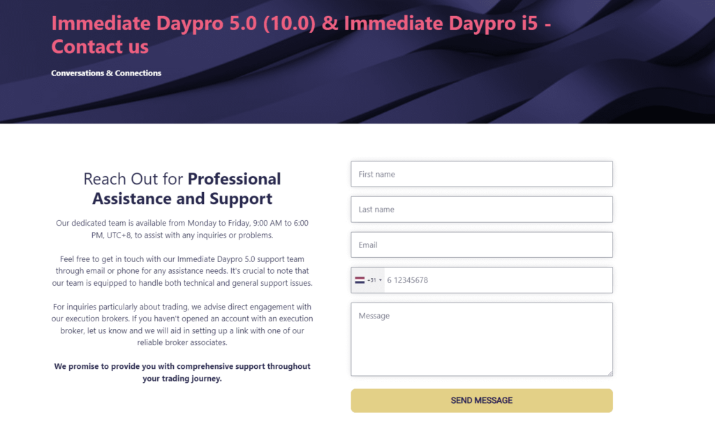 Immediate DayPro 1000 (1.1 version) register
