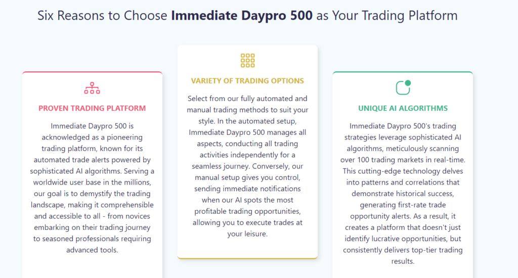 Immediate Daypro 500 (i10) platform