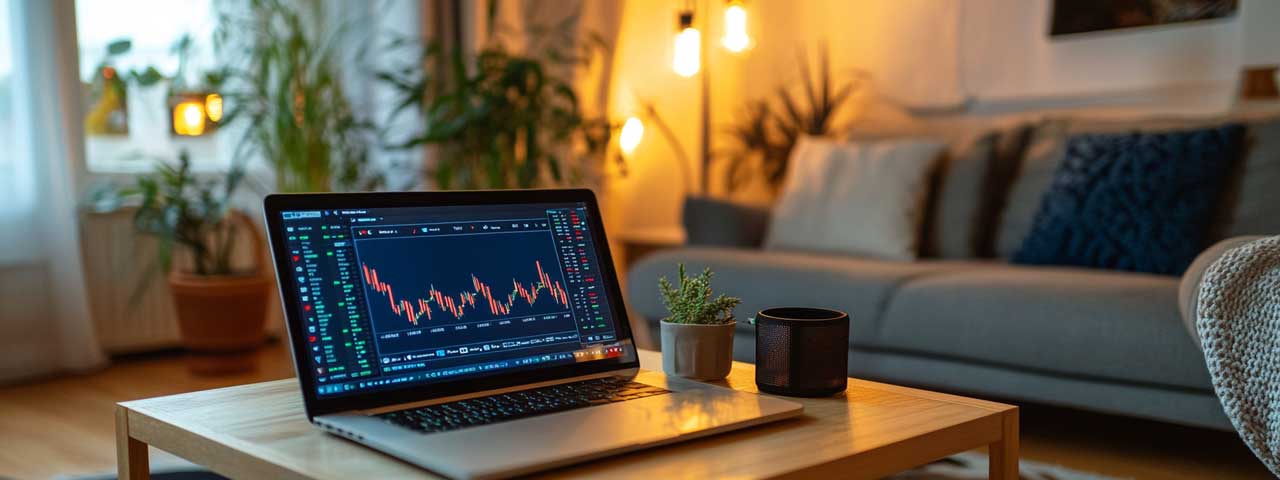 Informed crypto decisions on laptop