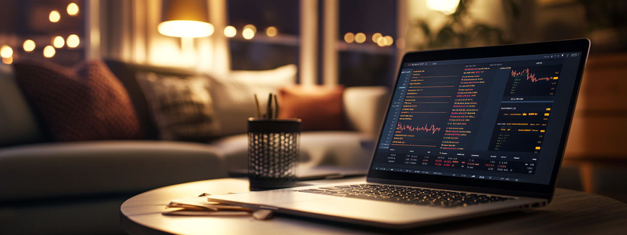 Laptop with smooth trading tools Laptop with smooth trading tools