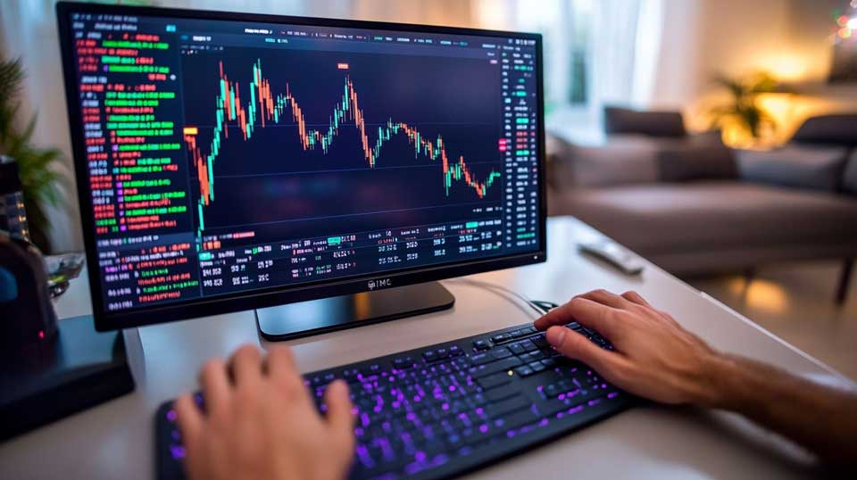 Real-time trading on computer