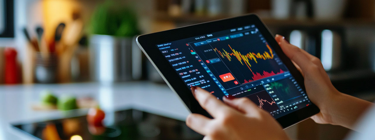 Veilig tabletplatform voor handelen Secure tablet platform for trading