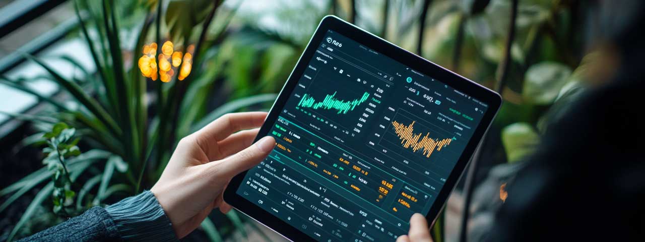 Tablet-based crypto trading with user-focused design Tablet-based crypto trading with user-focused design