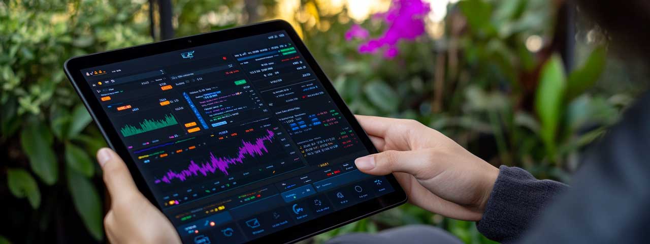 Trading cryptocurrency securely on tablet