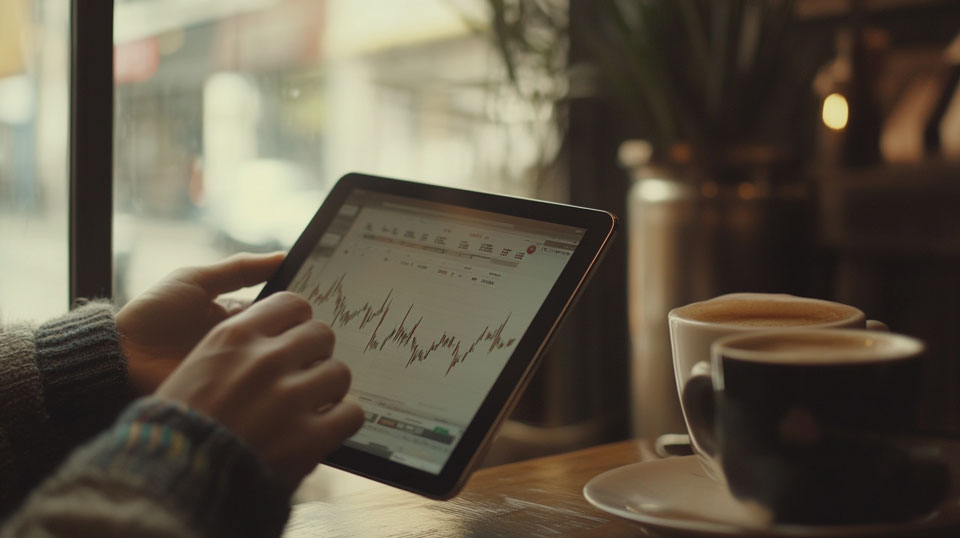 Trading crypto with tablet support