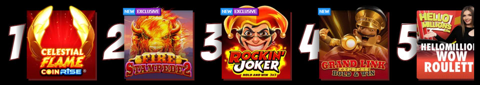 Top games hellomillions